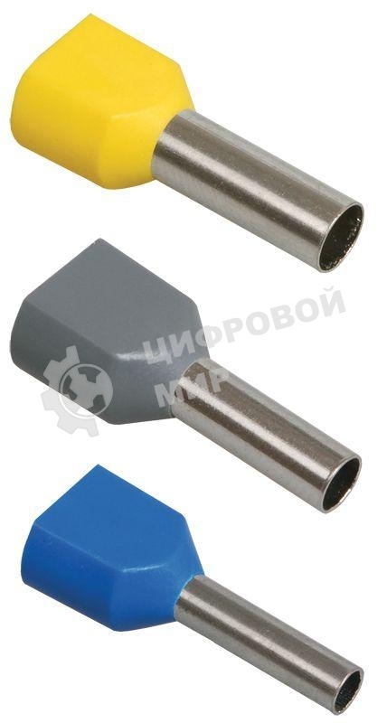 Наконечник-гильза изол. НГИ2 0.75-8 темн.-кр. (уп. 100 шт) ИЭК UTE10-D75-100