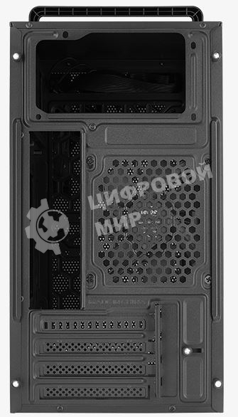 Компьютерный корпус MiniTower Aerocool/Formula CS-109-G-BK-v1 (mATX, USB3x1, USB2x2, 120мм RGb fan, без БП) (4711099472376)