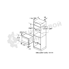 Микроволновая печь встраиваемая Bosch BEL634GS1M Series 8, 60х38 см, функция гриль, нерж.