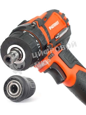 Дрель-шуруповерт Patriot BR 203UES, 20 В, 2 Ач, 30 Нм, щеточный