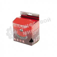 Щетка для УШМ, 125 мм, М14, Чашка, двухрядная, крученая проволока 0,5 мм Matrix