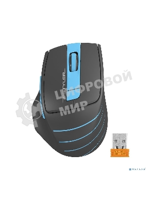 Мышь беспроводная A4Tech Fstyler FG30S серый/синий, 2000 dpi, радиоканал, USB, кнопки - 5
