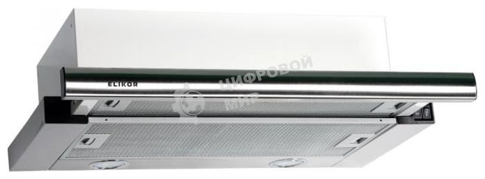 Вытяжка встраиваемая Elikor Интегра 60Н-400-В2Л нержавеющая сталь, 60 см, 400 куб. м/ч, 55 дБ