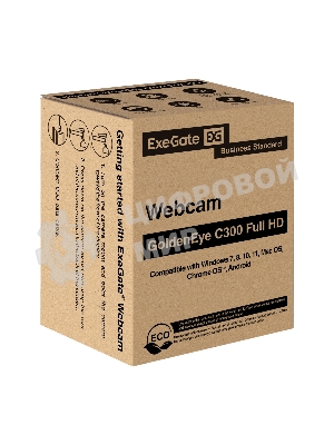 Веб-камера ExeGate GoldenEye C300 Full HD (матрица 1/4