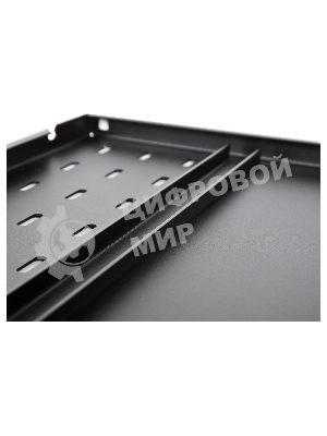 Полка аккумуляторная ЦМО СВ, усиленная, 1U, 25х496х580 мм (ВхШхГ), для шкафов и стоек, черный