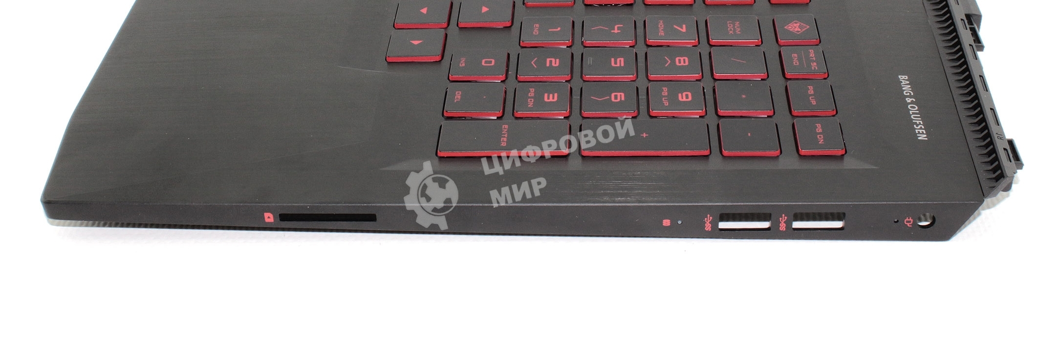 Клавиатура для ноутбука HP Omen 15-CE черная с подсветкой, Топкейс