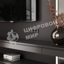 ТВ-розетка оконечная (графит акрил)