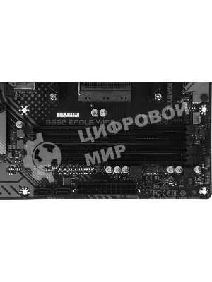 Материнская плата Gigabyte B550 EAGLE WIFI6, AM4, AMD B550, 4xDDR4, 4xSATA, 2xM.2, 3xPCIe x16, HDMI, 1xGb LAN, USB Type-C, 3x3.5 мм, 7.1, ATX