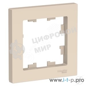 Рамка 1-м AtlasDesign беж. SchE ATN000201
