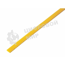 Трубка термоусадочная Rexant 6.0/3.0 1м жел.