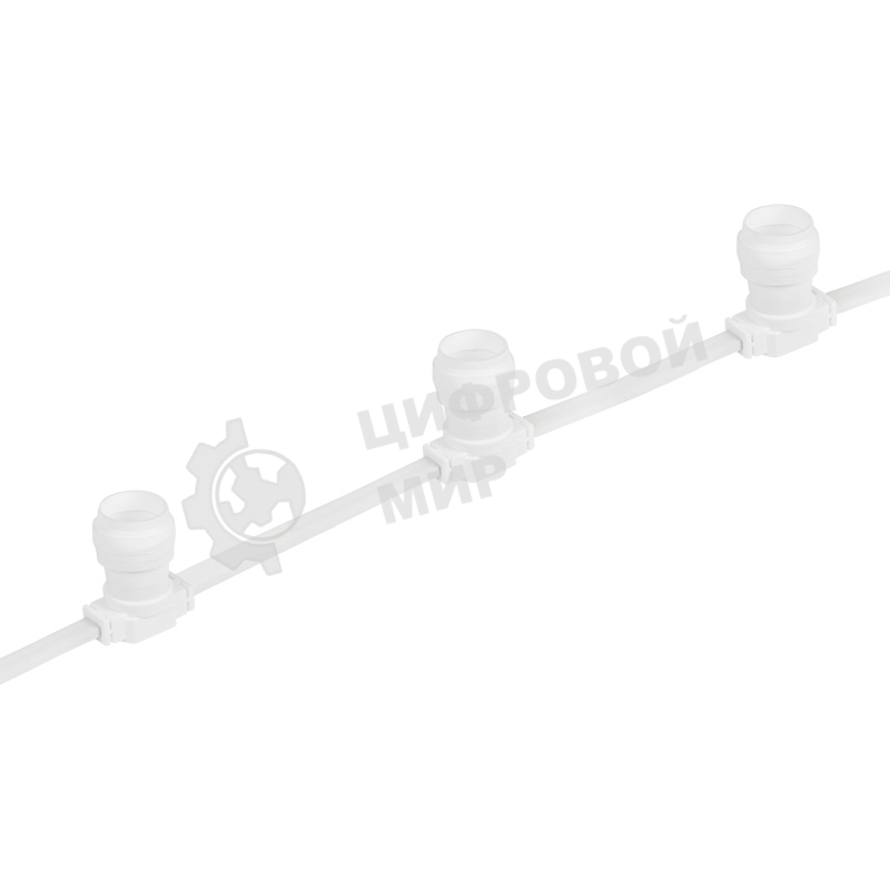 Гирлянда Neon-night Belt-Light 2 жилы шаг 15 см патроны e27 влагостойкая IP65 белый провод