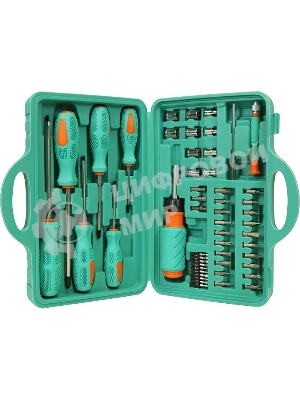 Набор отверток Sturm! 1040-02-SS12, 51 ПРЕДМЕТ, ПЛАСТИКОВЫЙ КЕЙС