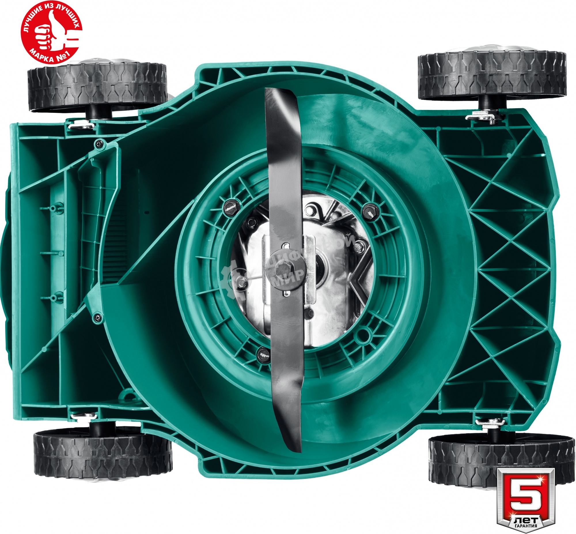 Газонокосилка Зубр 400 мм 2.5 л.с. бензиновая