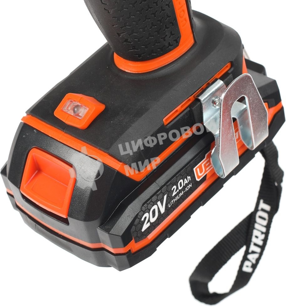 Дрель-шуруповерт аккумуляторная Patriot BR 203UES, Аккумуляторная, 20В, 2 АКБ, Кейс