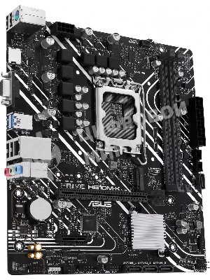 Материнская плата ASUS PRIME H610M-K, LGA 1700, Intel H610, 2xDDR5, 4xSATA, 1xM.2, 1xPCIe 4.0 x16, 1x1Gb LAN, 2xUSB-A 3.2 Gen 1, 4xUSB-A 2.0, 1xHDMI, 1xVGA, 3x3.5 мм, 1xRS-232, 7.1, mATX