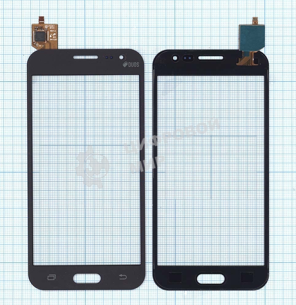 Сенсорное стекло (тачскрин) для Samsung Galaxy J2 SM-J200, черное