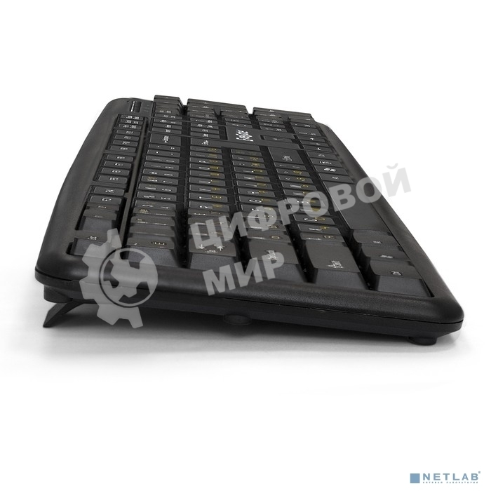 Комплект клавиатура + мышь ExeGate EX287139RUS Professional Standard Combo MK120-OEM (клавиатура влагозащищенная 104кл. + мышь оптическая 1000dpi, 3 кнопки и колесо прокрутки; USB, длина кабелей 1.3м, черный, ОЕМ)