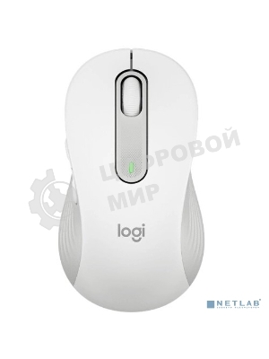 Мышь беспроводная Logitech Signature M650 L белый, 4000 dpi, радиоканал, Bluetooth, USB, кнопки - 5