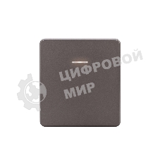 Выключатель Kranz ROUND 1 кл с подсветкой 10А с/у титан