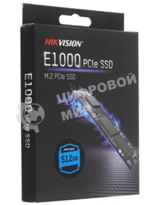 Накопитель SSD Hikvision HS-SSD-E1000/512G Hiksemi, 512Gb, PCIe 3.0 x4, M.2 2280, NVMe, R/W 2000/1610