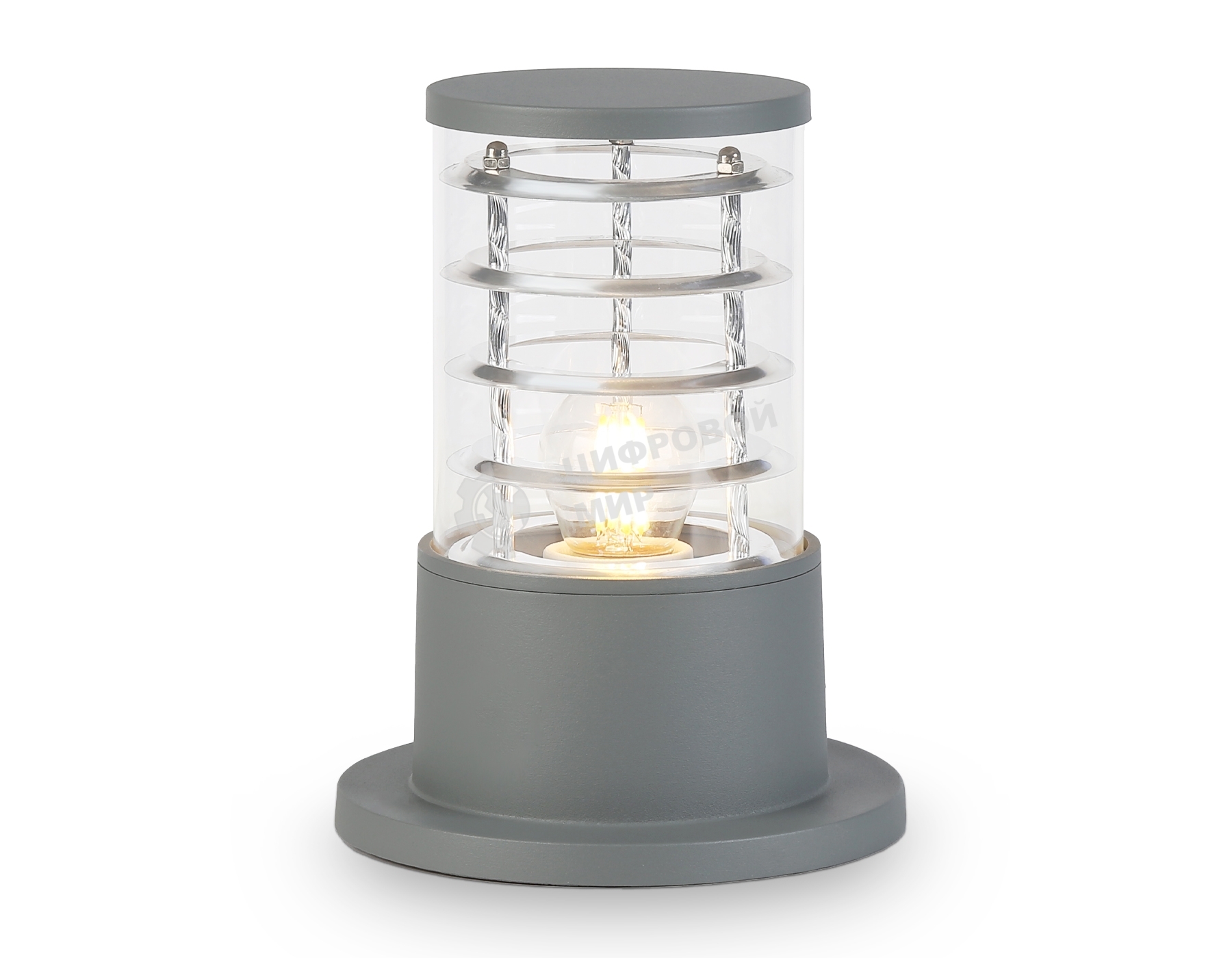 Светильник Ambrella light ST2531 GR/CL серый/прозрачный IP54 E27 max 40W D108*200