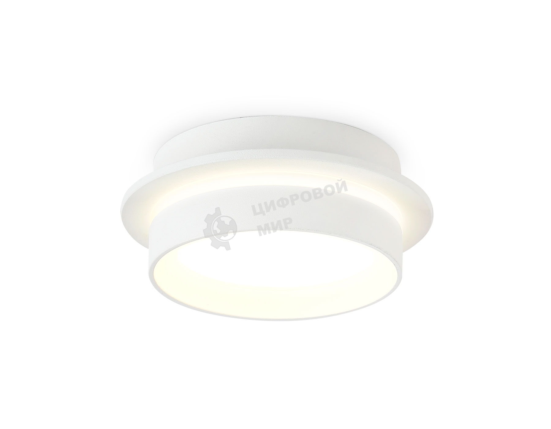 Светильник Ambrella light TN5383 SWH/FR белый песок/белый матовый GX53 IP44 D105*40