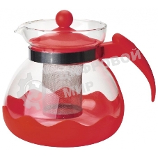 Чайник заварочный MALLONY Decotto-1500 с пластик ручкой, фильтр из нерж ст, 1,5 л