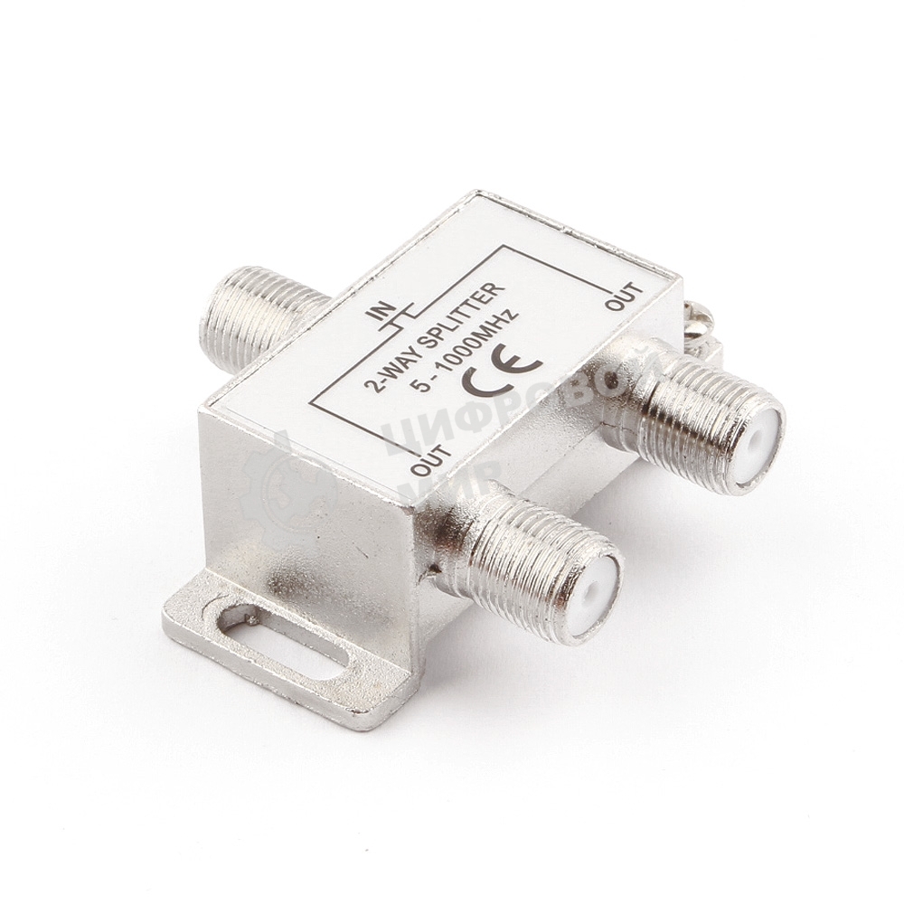 Разветвитель на 2 телевизора, Cablexpert AS-TV-02, 5-1000MHZ