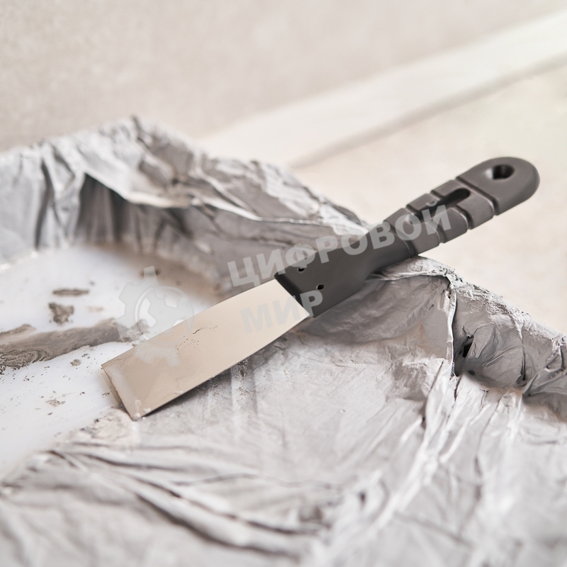 Шпатель Rexant 40 мм нержавеющая сталь, пластмассовая рукоятка