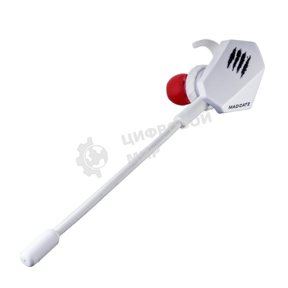 Игровые мобильные наушники белые Mad Catz E.S. PRO+ (3.5 мм jack, 13.5 мм неодимовые магниты, 32 Ом, 20 ~ 20000 Гц, микрофон)