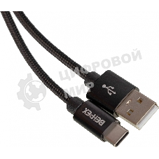 Кабель USB (m)-USB Type-C (m) 1м черный