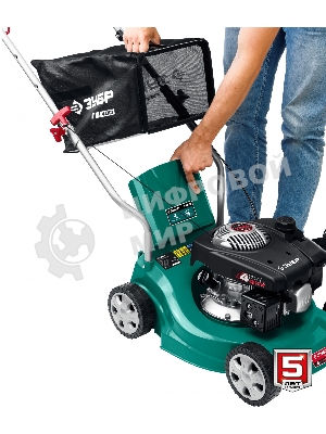 Газонокосилка Зубр 400 мм 2.5 л.с. бензиновая