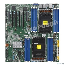 Материнская плата Supermicro MBD-X13DEI-B 2xLGA-4677, Intel Xeon SP gen 4, Intel C741, 16x DDR5 4800/4400/4000 MHz. 2x1Gbe Base-T BCM5720+1xMgmt LAN, 10xSATA3, 2xSATA-DOM, 6xUSB3, 4xPCI-Ex16+2xPCI-E x8+3xMCIO x8, 2xM.