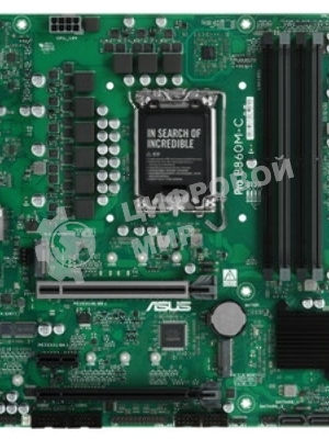 Материнская плата ASUS PRO B860M-C-CSM, LGA 1851, Intel B860, 4xDDR5, 4xSATA, 2xM.2, 1xPCIe 5.0 x16, 1xPCIe 4.0 x16, 1xPCIe 3.0 x1, 1xHDMI, 2xDP, 1x1Gb LAN, 1xUSB-C 10Gbps, 1xUSB-A 10Gbps, 2xUSB-A 2.0, 3x3.5 мм, 7.1, mATX