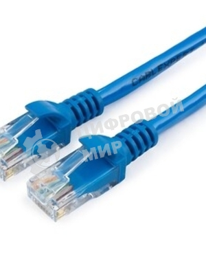 Патч-корд UTP Cablexpert cat.5e, 0.5м, литой, многожильный, синий