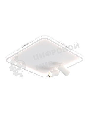 Светильник Ambrella light FL5114/1+2 WH белый 97W 3000K-6400K 480*480*130 (ПДУ ИК)