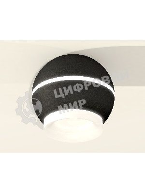Светильник Ambrella Light XS1102041 SBK/FR черный песок/белый матовый MR16 GU5.3 LED 3W 4200K (C1102, N7165)