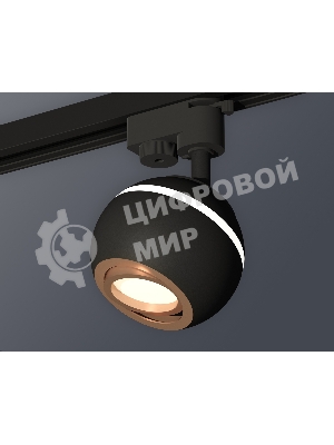 Светильник Ambrella light XT1102024 SBK/PPG черный песок/золото розовое полированное MR16 GU5.3 LED 3W 4200K