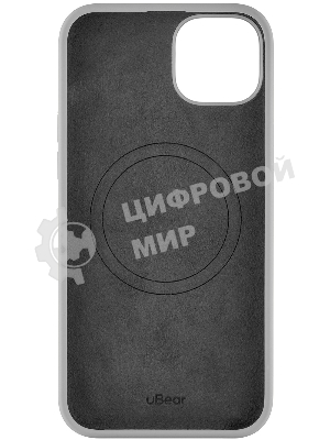 Чехол (клип-кейс) uBear для Apple iPhone 15 Plus Touch Mag Case with MagSafe серый (CS272MG67TH-I23M)