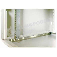 Шкаф настенный ЦМО ШРН-Э-9.500 9U 600x520 мм пер. дв. стекл несъемные бок. пан. серый