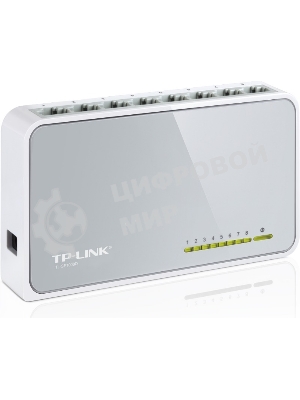 Коммутатор TP-Link SOHO TL-SF1008D Коммутатор 8-port 10/100M mini Desktop Switch, 8 10/100M RJ45 ports, Plastic case