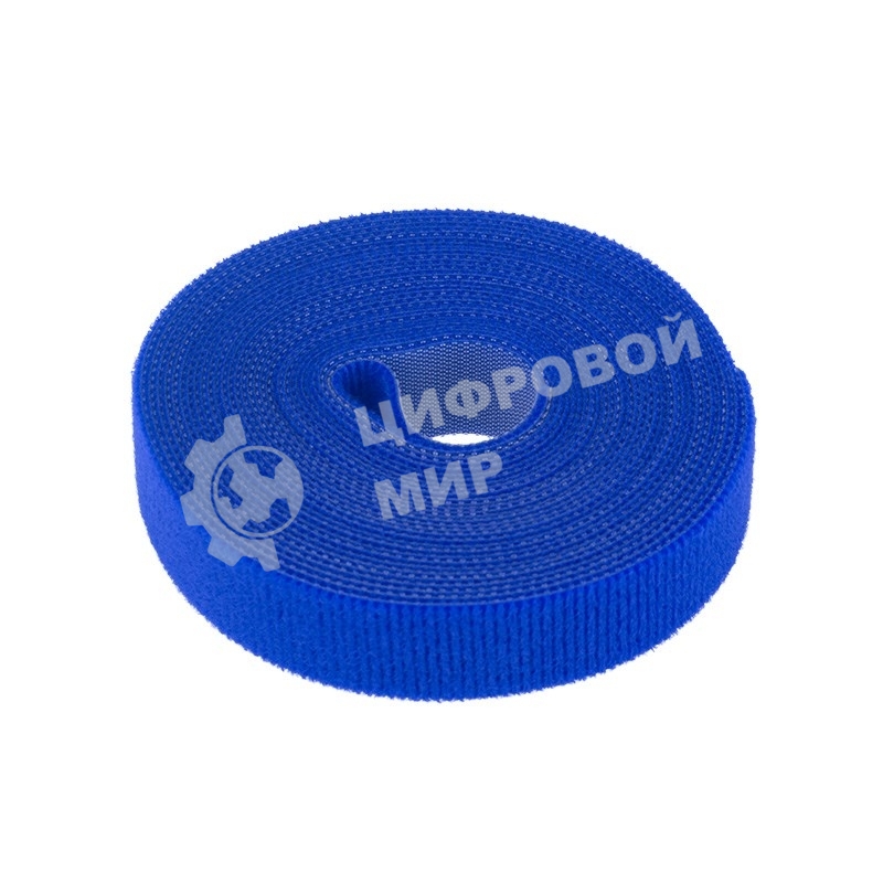 Лента-липучка многоразовая Rexant 5 м х 20 мм, синяя (1 шт.)