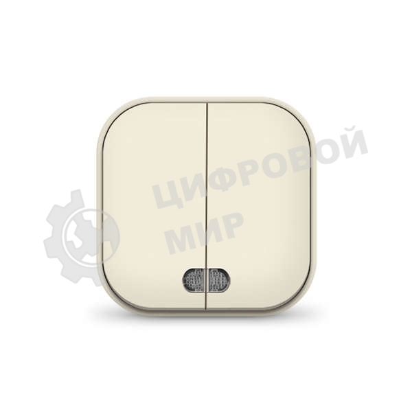 Выключатель 2-кл. 1п ОП 10А IP20 с подсветкой сл. кость IONICH 1426