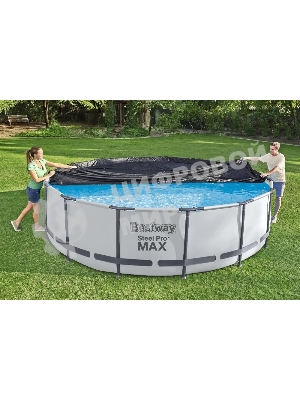 Тент для бассейнов каркасных и с надувным бортом BESTWAY 58037 Fast Set 366 см