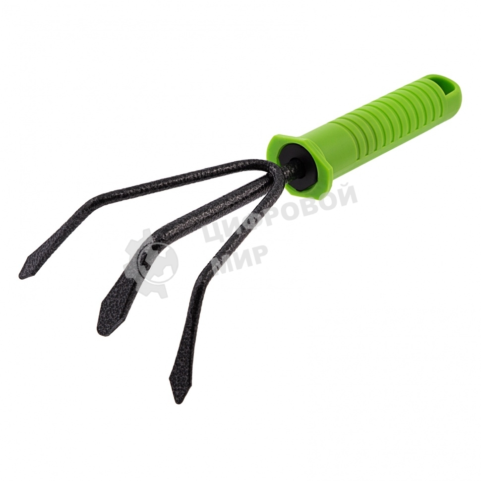 Рыхлитель Palisad 3-зубый, 100х225 мм, стальной, пластиковая рукоятка