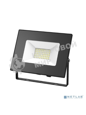 Прожектор светодиодный GAUSS 613527170 LED 70W 4450lm IP65 3000К черный 1/24