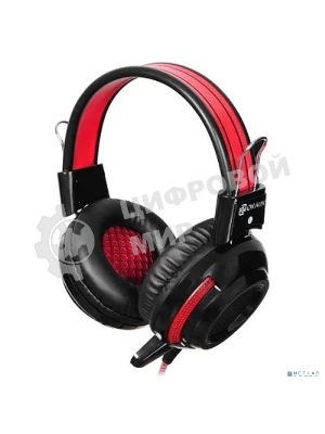 Проводные наушники Oklick HS-G300 черный/красный, полноразмерные, Jack 3.5 мм