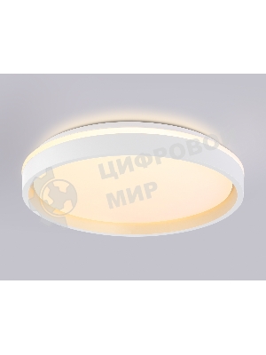 Светодиодный светильник RGB Ambrella light FZ607 WH/GD белый/золото IP20 66W 3000K-6500K+RGB D490*85 (ПДУ ИК)
