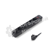 Сетевой фильтр ExeGate EX119393RUS SP-6-3B (6 розеток, 3 м, евровилка, черный)