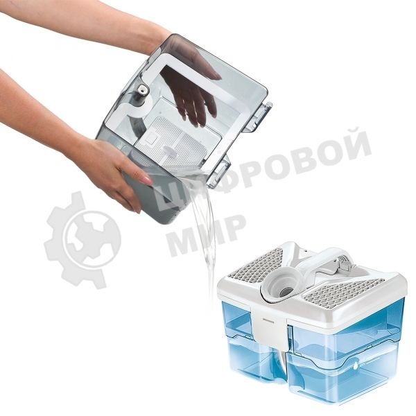 Пылесос Thomas DryBOX+AquaBOX Parkett белый/синий, 325/1700Вт, уборка сухая, пылесборник контейнер 2.6 л